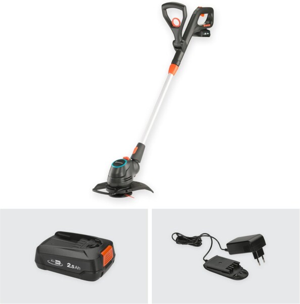 Coupe-bordures sans fil Gardena avec chargeur et batterie