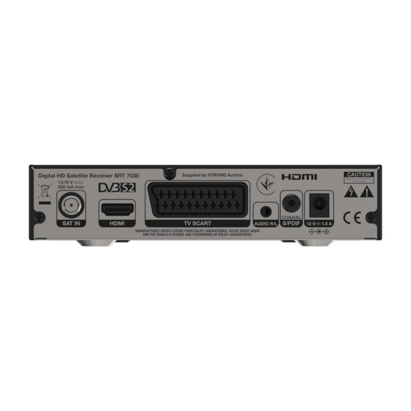 Démodulateur satellite Strong SRT 7030 FTA avec HDMI et enregistrement USB