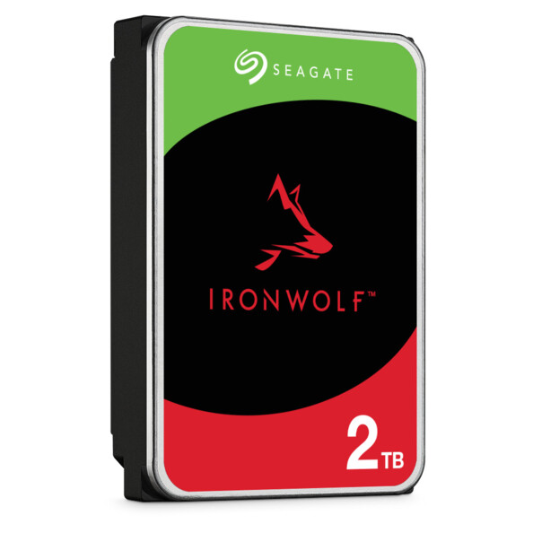 Disque dur IronWolf Air Seagate SATA 2 To vu de biais