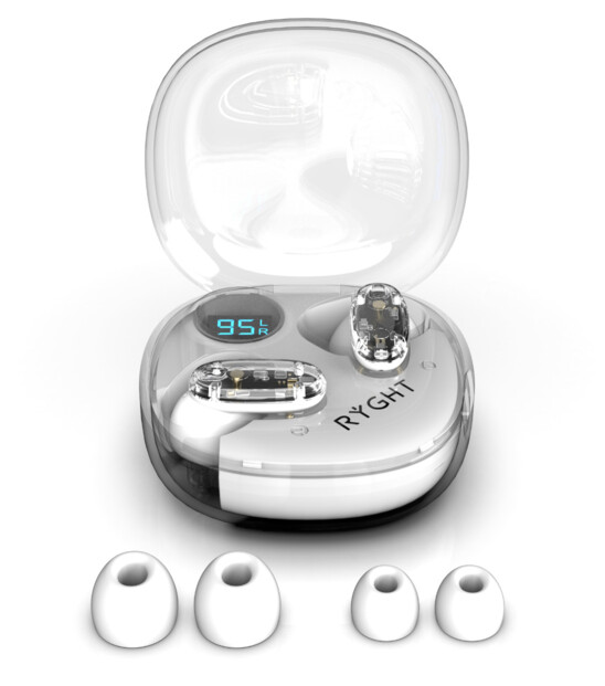 Écouteurs sans fil transparents GHOST avec bluetooth 6.0 et autonomie 15 h