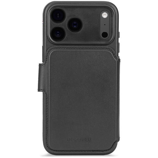 Étui folio MagSafe pour iPhone 17 coloris noir de la marque Decoded