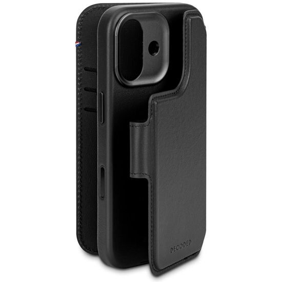 Vue semi-ouverte des diverses couches de protection de l'étui folio