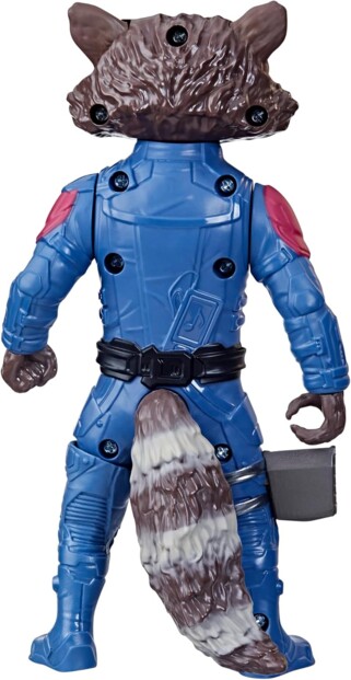 Figurine Marvel Rocket de dos par Hasbro