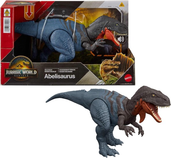 Figurine dinosaure Abelisaurus articulée Jurassic World par Mattel