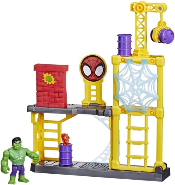 Figurine Hulk et le chantier de déconstruction