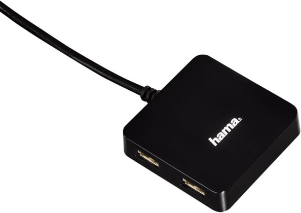 Concentrateur USB Hama avec 4 ports USB-A 2.0