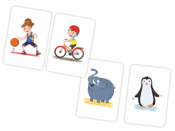 Jeu de cartes Mime — 50 cartes illustrées, mimes et devinettes