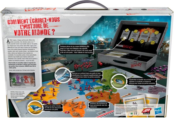 Dos de jeu de stratége Risk Legacy