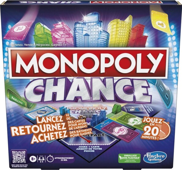 Jeu de plateau Monopoly Chance par Hasbro