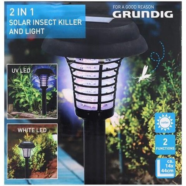 ampe LED 2 en 1 de jardin avec fonction anti-insectes par Grundig