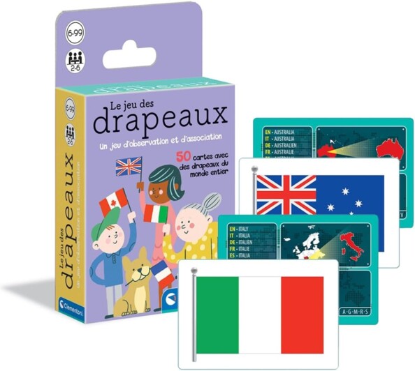 Le Jeu des Drapeaux — 50 cartes, drapeaux du monde entier