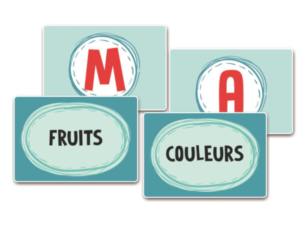 Le Jeu du Petit Bac — 50 cartes de lettres et vocabulaire