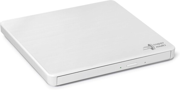 Lecteur graveur CD/DVD optique externe Slim coloris blanc de la maque Hitachi-LG