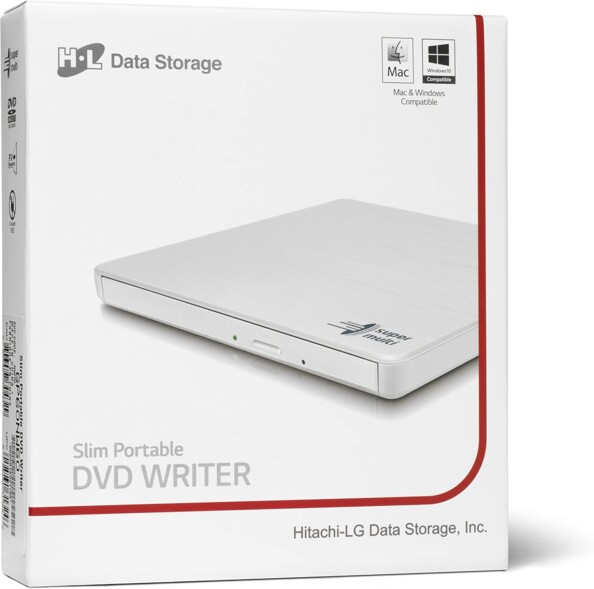 Emballage cartonné DVD WRITER Slim portable H-L Data Storage