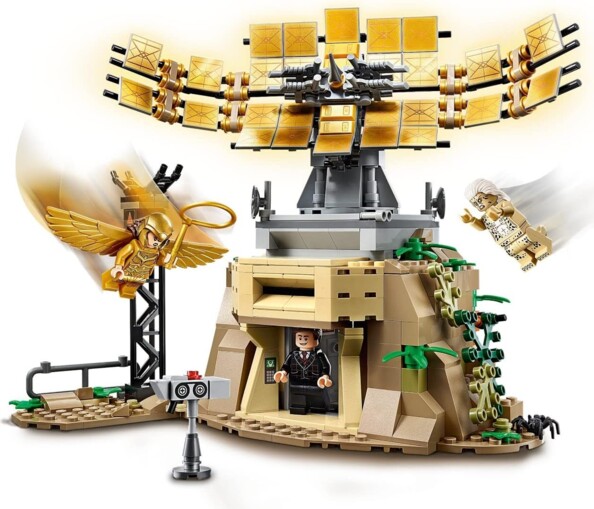 Lego wonder Woman avec tour et bunker