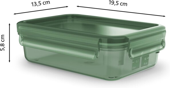Boîte de conservation Tefal MasterSeal Eco avec dimensions