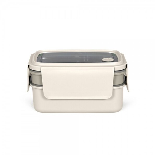 Lunch box double isotherme MEN406C coloris beige de la marque Livoo