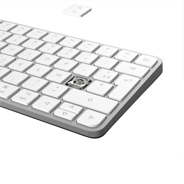 Clavier silencieux à touches plates et mécanisme à ciseaux KMP200W
