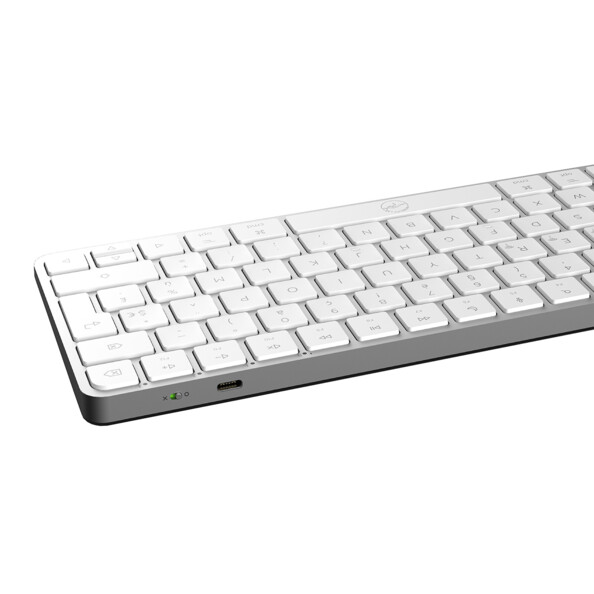 Clavier mobility Lab blanc rechargeable par USB-C