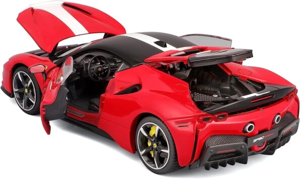 Ferrari SF90 Stradale Assetto Fiorano averc capot, coffre et portes ouvrants