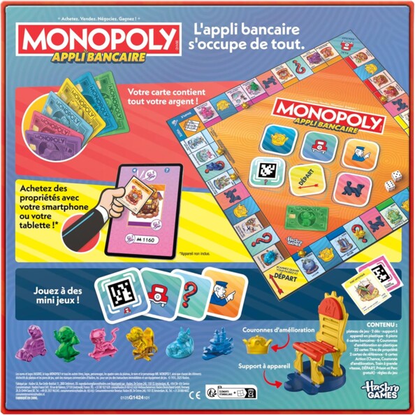Monopoly Appli bancaire pour des parties modernes et sans argent liquide