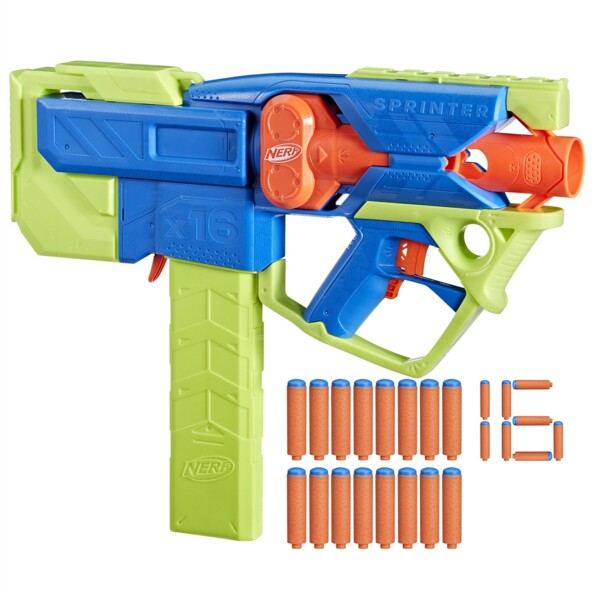 Blaster Nerf Sprinter X16 avec ses fléchettes N1