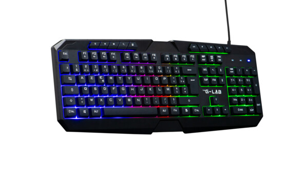 Clavier AZERTY filaire USB avec rétroéclairage LED RVB