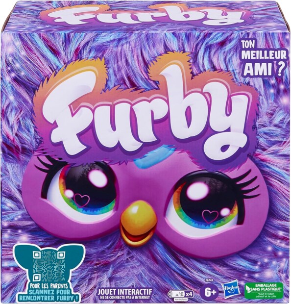 Jouet Furby Violet Interactif avec Voix et Réactions