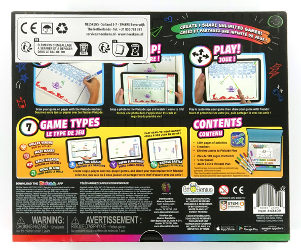 Création de jeux sans codage, en plusieurs genres comme jeux de lateforme, casse-briques, labyrinthes, jeux de fronde