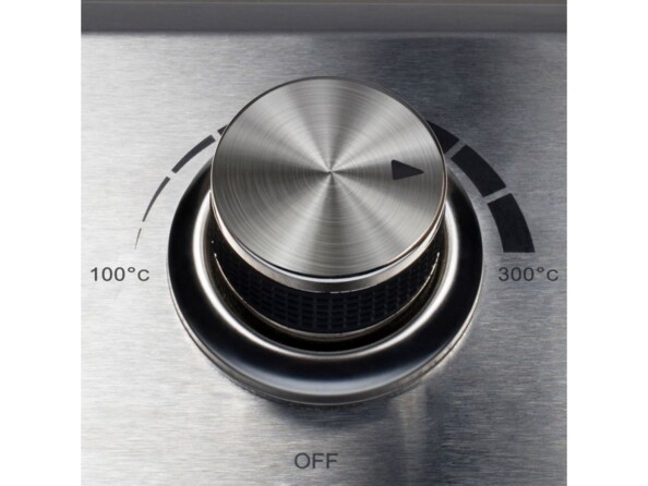 Zoom sur le thermostat de réglage de la température rotatif de 100 à 300°C