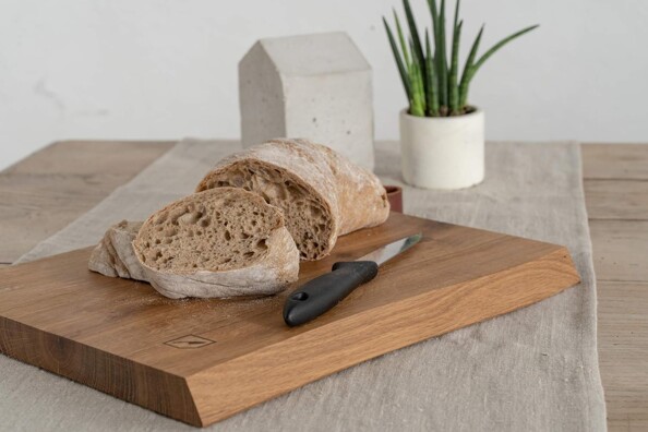 Planche à découper en chêne massif Chop-Chop n°4 - 50 x 24 x 2 cm