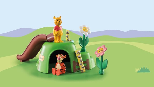 La grotte de Tigrou et Winnie sur sa montagne Playmobil