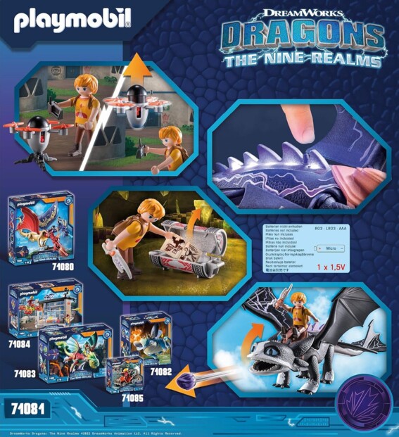 Playmobil 71081 Dragons: The Nine Realms Thunder & Tom