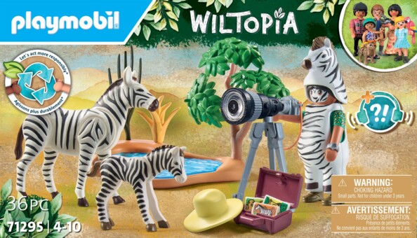 Playmobil Wiltopia Photographe et zèbres