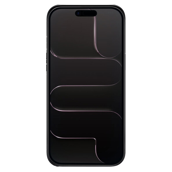 iPhone Air allumé avec verre trempé 9H intégral sur son écran 6,5"