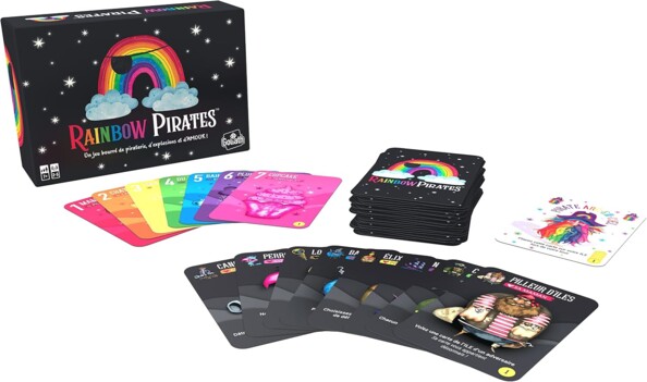 Rainbow Pirates - Jeu de cartes colorées