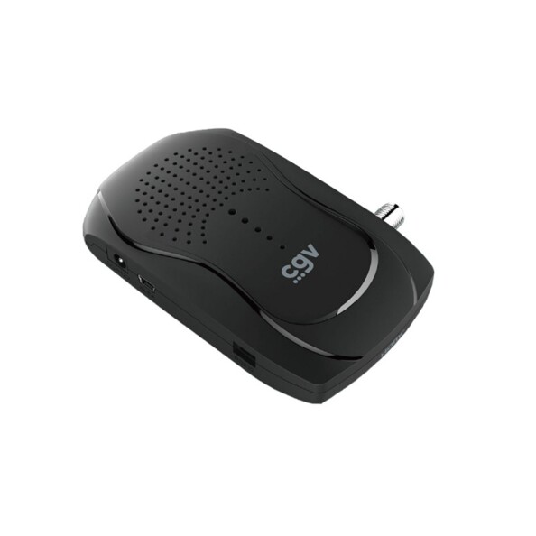 Boîtier récepteur satellite HD coloris noir avec écran