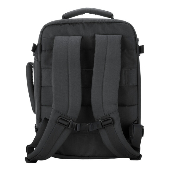 Vue arrière du sac à dos de ville avec dos et bretelles rembourrées réglables