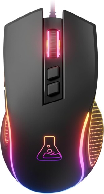 Souris gaming filaire Kult Thorium 12 800 DPI avec rétroéclairage et 7 boutons