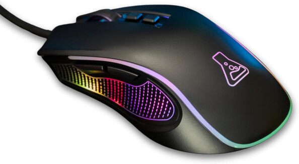 Souris gaming filaire Kult Thorium 12 800 DPI avec rétroéclairage et 7 boutons
