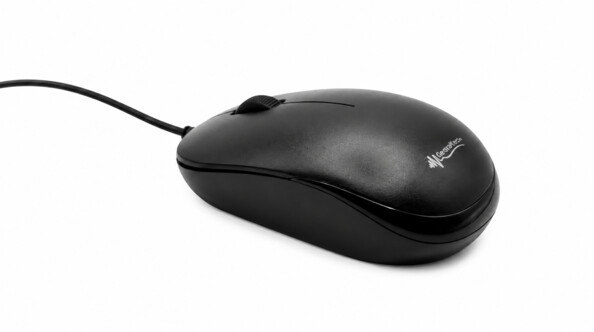 Souris optique filaire USB ambidextre coloris noir de la marque GeneralKeys