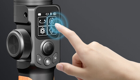 de cardan AK2000 S à 3 axes pour appareil photo numérique écran tactile