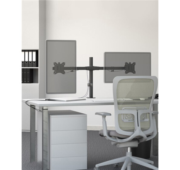 Support deux écrans 17 à 32 " pour bureau