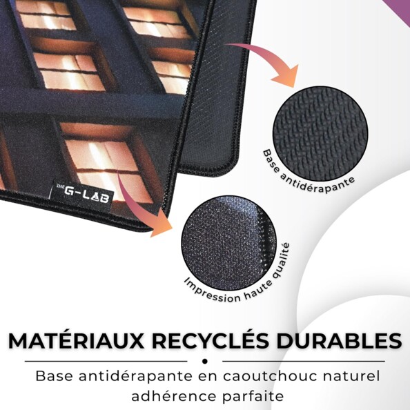 Tapis de souris gaming XXL 900 x 400 mm bords cousus - CYBERCITY