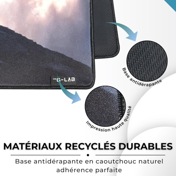 Tapis de souris gaming XXL 900 x 400 mm bords cousus - Dragon