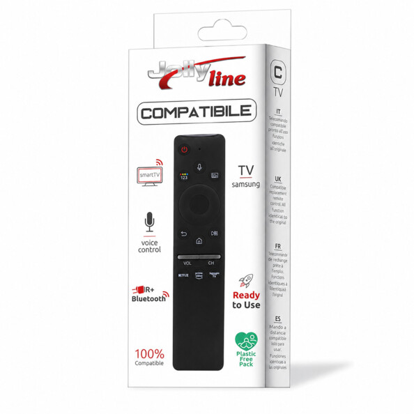 Télécommande infrarouge et bluetooth Jolly Line GBS compatible LG coloris noir dans son emballage cartonné