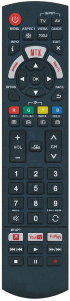 Télécommande infrarouge universelle compatible TV Panasonic de la marque Unitronic
