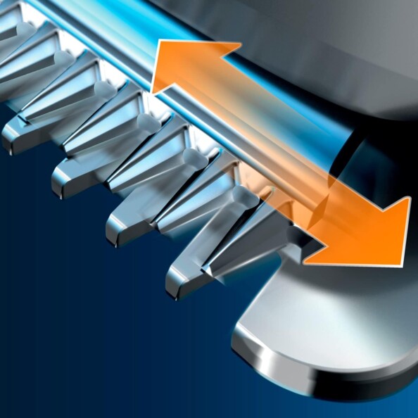 Tondeuse Philips avec lames DualCut en acier inoxydable auto-affûtées