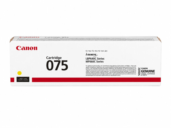 Cartouche de toner original 075 jaune de la marque Canon