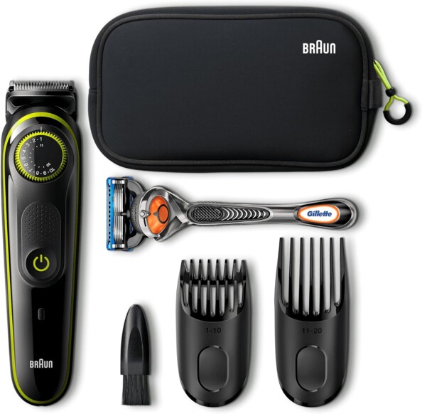 Trousse complète Braun BT3941 et Gillette Fusion5